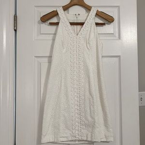 Lilly Pulitzer Lynn Dress White Eyelet Halter Pop The Bubbly